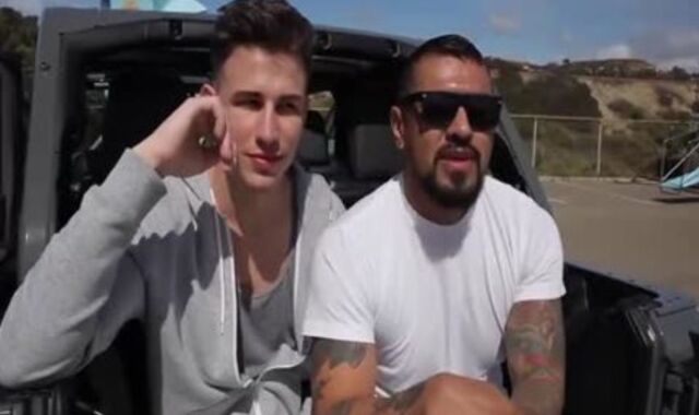 crazy Bros poking In Garage