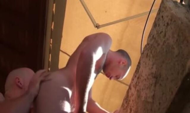 Dany And Adrien Enjoy To pummel On Their Terrace