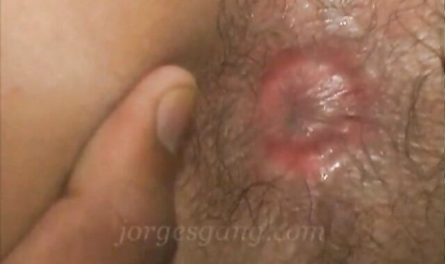 Preparing his wazoo four my nude wang w/ pooper beads