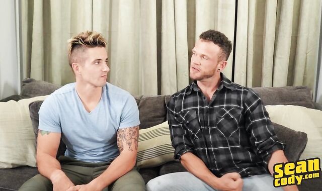 SeanCody: Sean in tandem with Nikolai deep throat