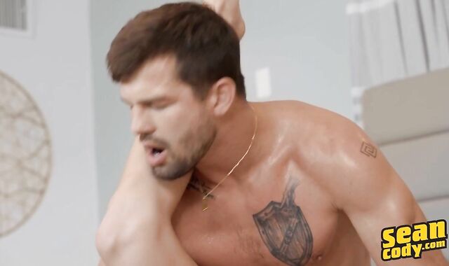 Sean Cody: Defined Phoenix protection-free-for-all face sitting indoors