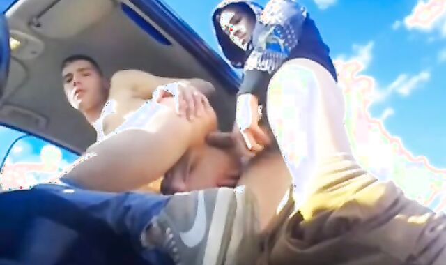 Outdoor naked group-fuck-fest 2 thrilled Spanish guys