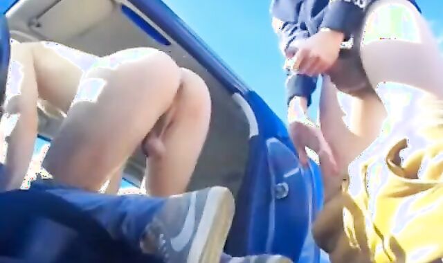 Outdoor naked group-fuck-fest 2 thrilled Spanish guys