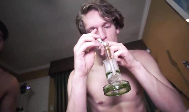 youngster In V-card plumbed bare