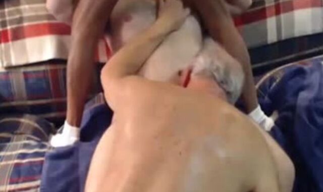 two aged fellows nail And fellate His man sausage
