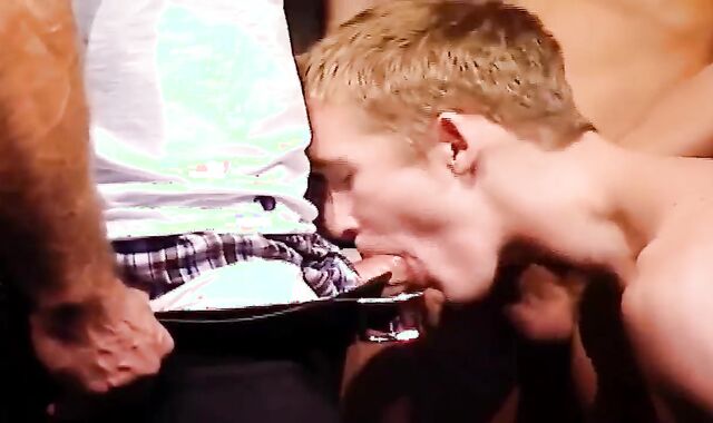 Army Officer Dominates two young Privates