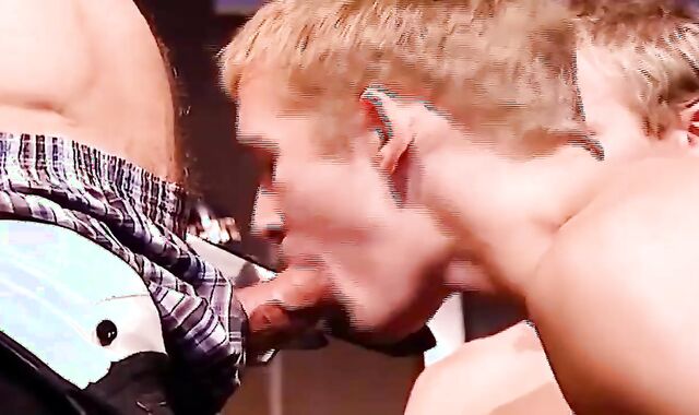 Army Officer Dominates two young Privates