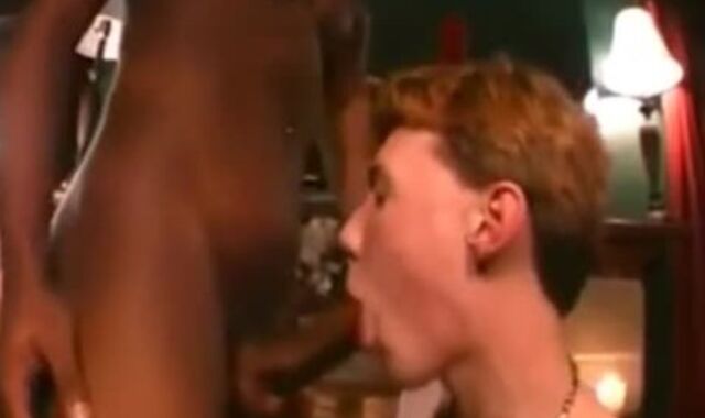 White youngster nails dark man