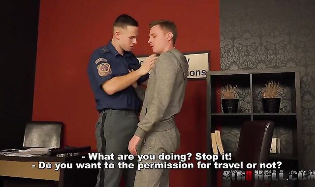 Security Guard Martin Hovor And Nicolas Daner