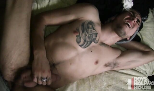 nailing unshaved Hetero boy