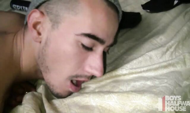 nailing unshaved Hetero boy