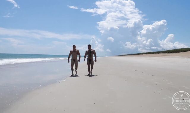 Wank And Jason ravage in nature's apparel