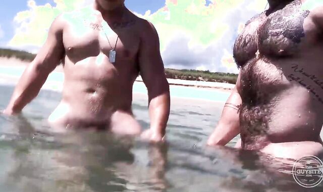 Wank And Jason ravage in nature's apparel