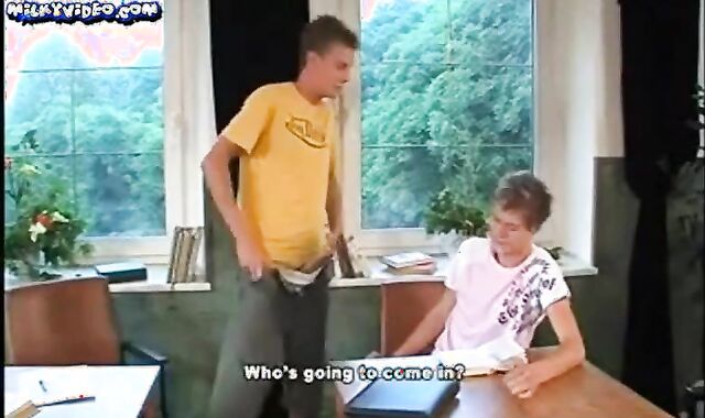 Light-haired twinks protection-free-for-all Sex In A Classroom