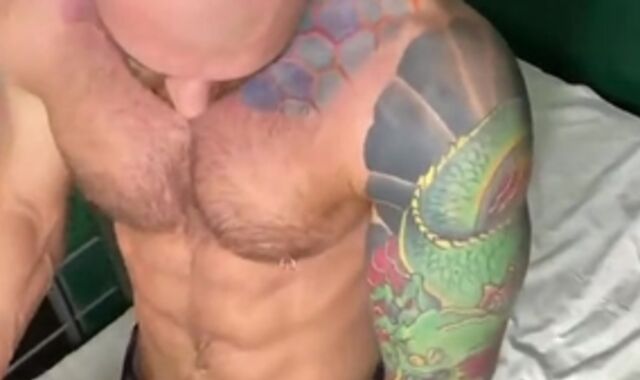 Sugary-sweet latino guard pummeled by immense lollipop daddy