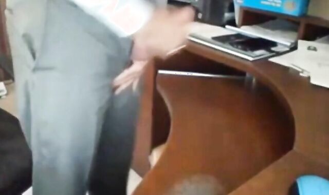 Grandpa in Suit Masturbating