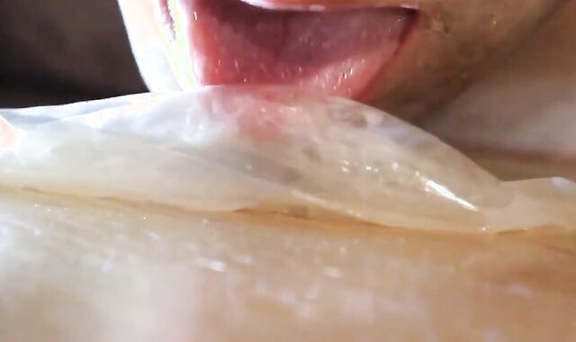 fruit fuck and self swallow - the best comes after cumming