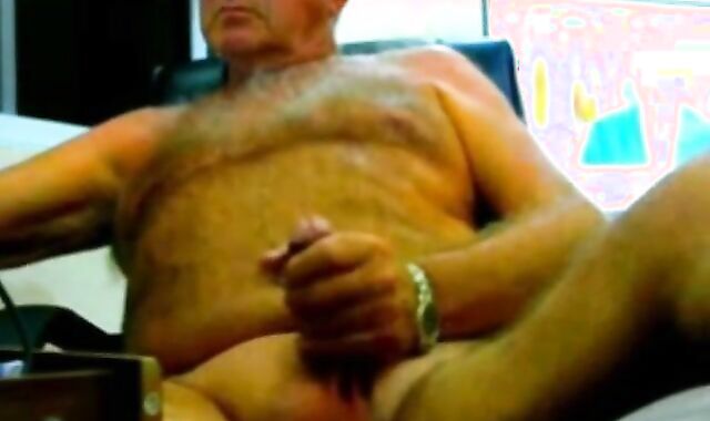 old man jerk off