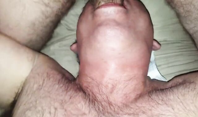 My friend cums on and in my asshole I sucked it ass to mouth