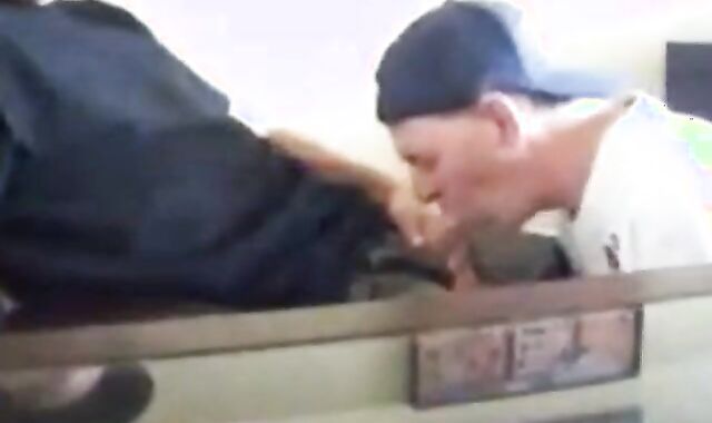 Swallowing cum from my friend again