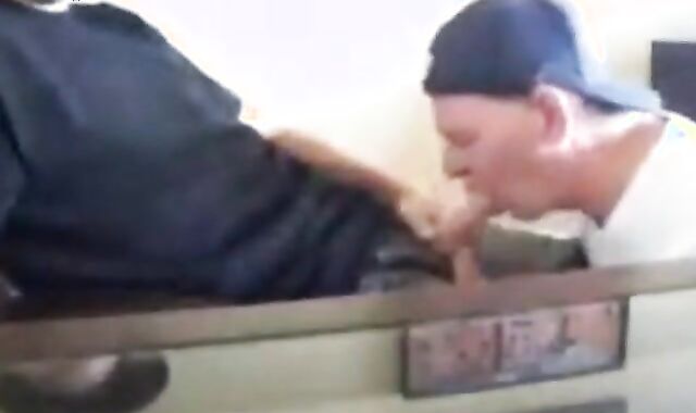 Swallowing cum from my friend again