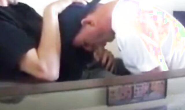 Swallowing cum from my friend again