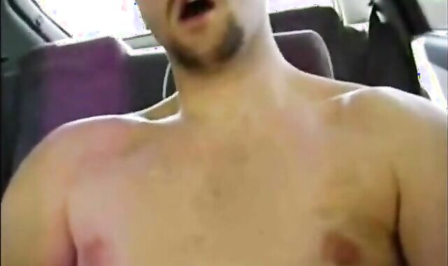 Horny Verbal Dude Jerks Off & Cums in Car