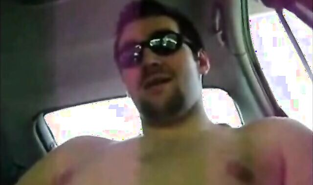 Horny Verbal Dude Jerks Off & Cums in Car