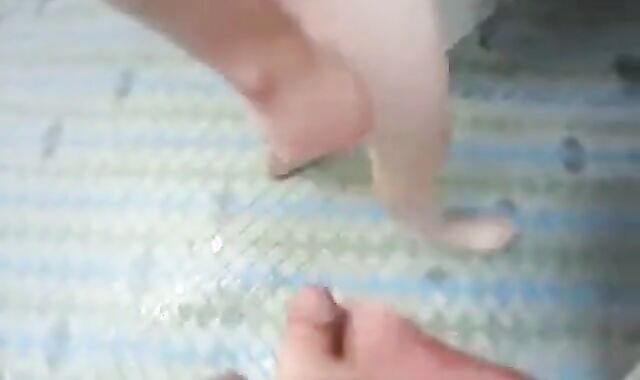 sucking off a stranger in men's shower