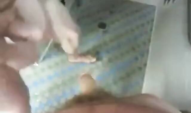 sucking off a stranger in men's shower