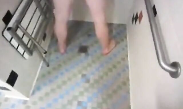 sucking off a stranger in men's shower