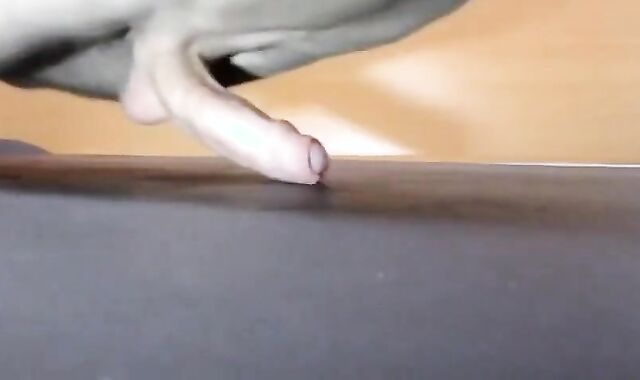 Pushups humping cum closeup