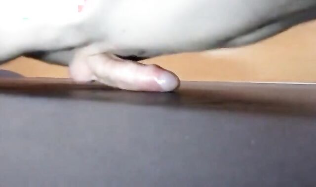 Pushups humping cum closeup