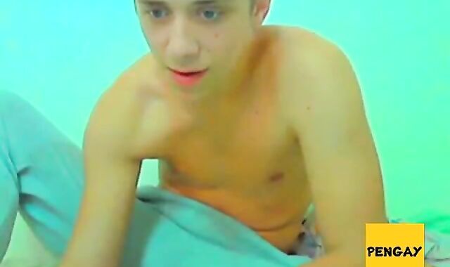 Cute guy shows his body and dick