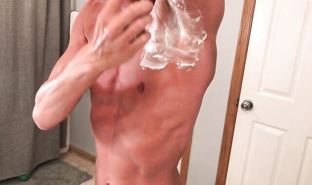 Shaving and Masturbating