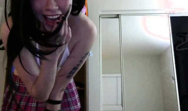 cute crossdresser shows off asshole 2