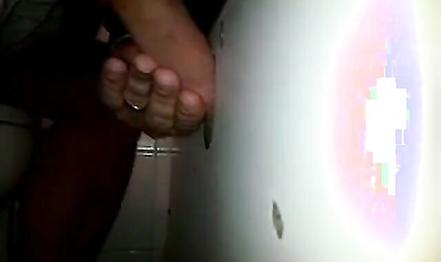Glory hole cock sucking with cum swallow.. 2