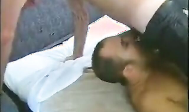 aged pair humping On sofa