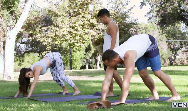 vigour Yoga - Pierce Paris and Ty Mitchell sixty nine dril