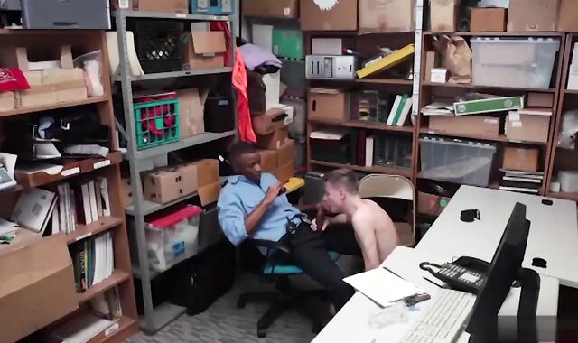 teenie Detained By A Security Guard