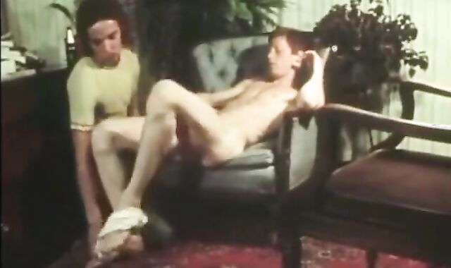 Bimbo Ginger With A gigantic wood