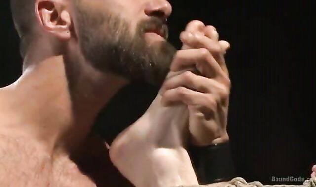 Elastic bootie Doug Ball-Gagged, Flogged And humped