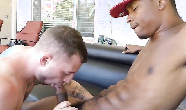 enormous-dicked Charles King romps Caleb moist