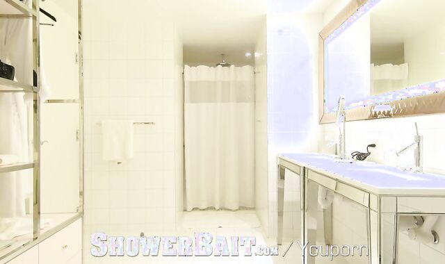 ShowerBait - hetero teenager Milks His hefty man-meat Eyeing teenage Bathroom