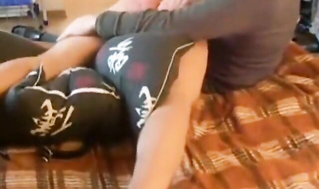 Submissive Guy's Spanking Session