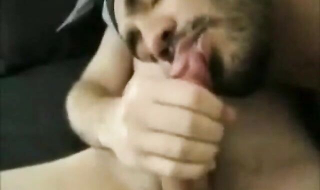 Twink Cock Sucking by Hunk with Perfect Lips