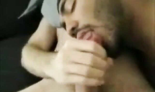 Twink Cock Sucking by Hunk with Perfect Lips