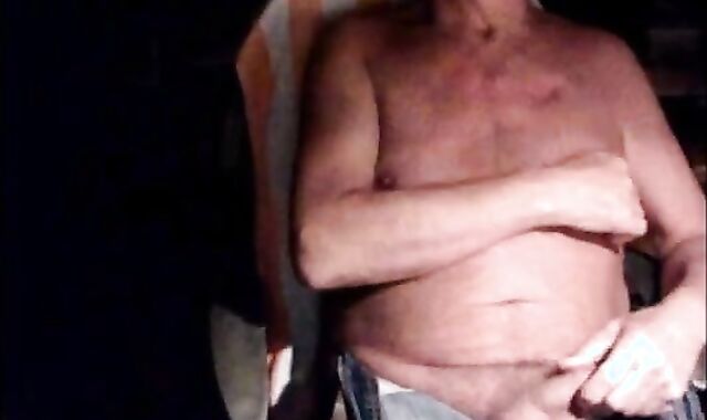 Grandpa Strokes His Small Cock