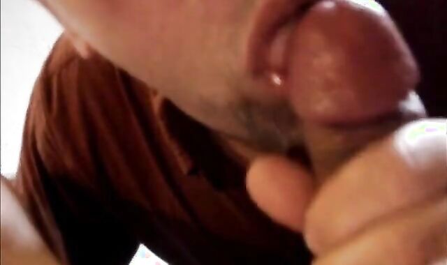 Huge Load Swallowed by Eager Bear - Thick & Amateur