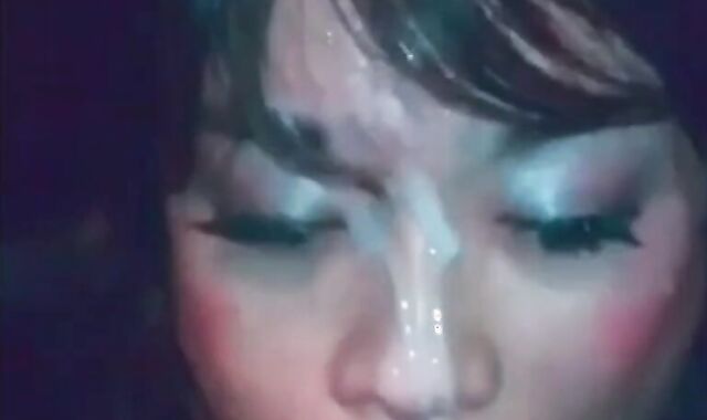 Amateur Asian Crossdresser Sucks Cock